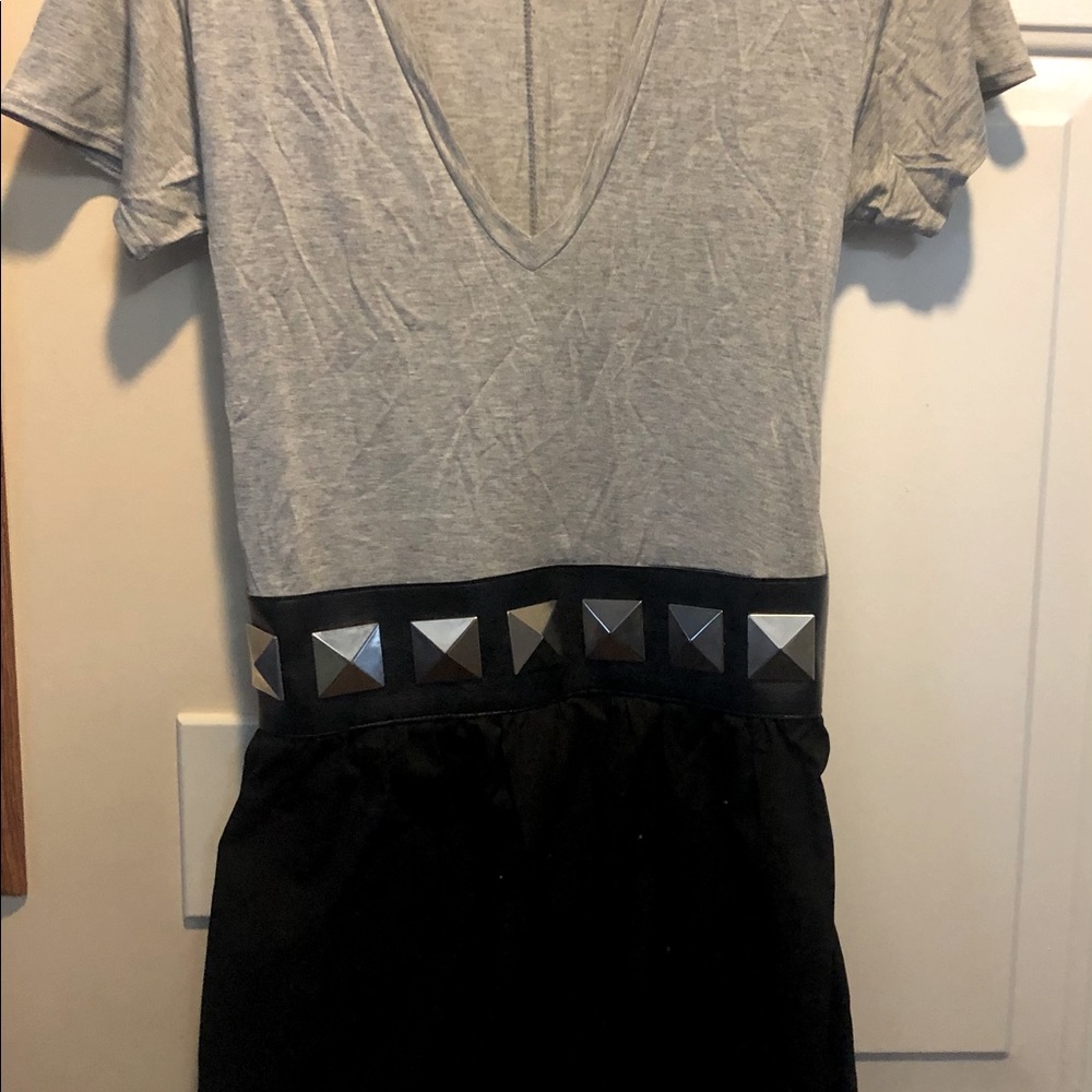 Grey black dress